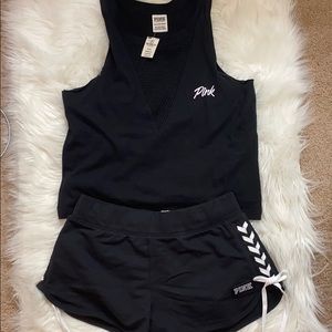 A black pink Victoria secret set